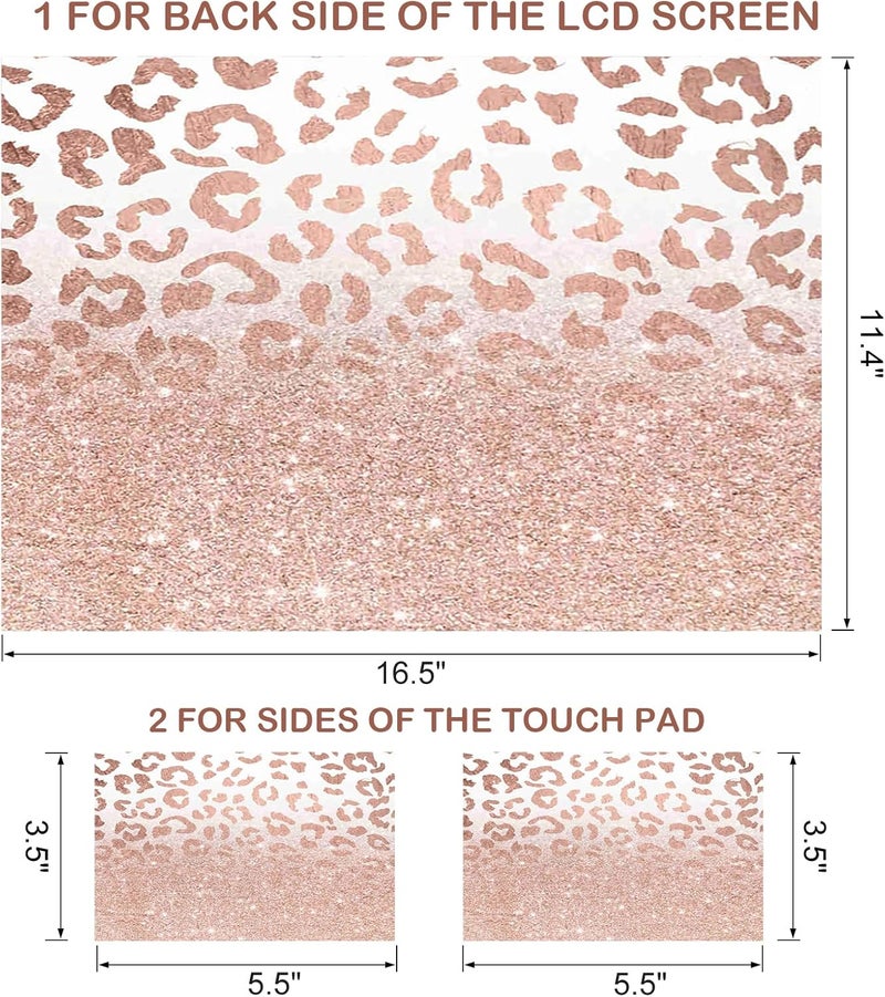 DINKY Laptop Skin Sticker Decal, 16" 16.5” 17” 17.3 inch Laptop Universal Reusable Vinyl Skin Stickers Art Cover Decal Notebook PC Personalized Protector (Light Pink) - Image 2